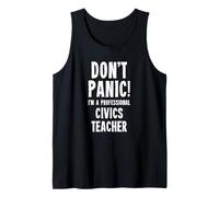 Profesor de educación cívica Camiseta sin Mangas