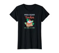 Profesor de Educación Física Enseña Motivar Amor Inspirar Camiseta gráfica económica, Mujer, Negro, M