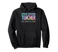 Profesor de Educación Física Enseña Motivar Amor Inspirar Sudadera con Capucha