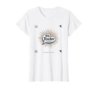 Profesor de ESL: Cambiar Vidas una Palabra a la Vez Camiseta, Mujer, Blanco, 3XL