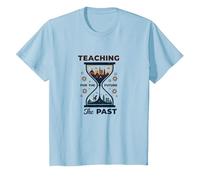 Profesor de Estudios Sociales: Enseñando el Pasado para el Futuro Camiseta, Niños, Azul Bebé, 10 años