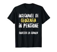 Profesor De Geografía En Jubilación Hombre Mujer Texto Irónico Camiseta