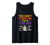 Profesor de Halloween Spooky You Can't Scare Me I'm A Teacher Camiseta sin Mangas