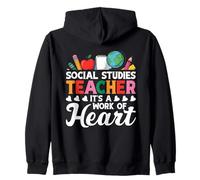 Profesor de historia Escuadrón Un profesor de estudios sociales de trabajo Sudadera con Capucha
