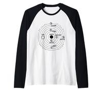 Profesor de Historia Sistema Solar Ciencia Geocéntrica Camiseta Manga Raglan