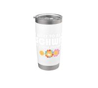 Profesor de Inglés ELA Life Quiero ser una Policía Gramática Schwa Vaso térmico de acero inoxidable de doble pared