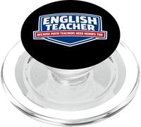 Profesor de inglés Porque los Profesores de matemáticas Necesitan héroes Demasiado Divertidos PopSockets PopGrip para MagSafe