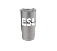 Profesor de Inglés Segundo Idioma ESL Element Vaso térmico de acero inoxidable de doble pared
