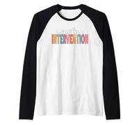 Profesor de Intervención Temprana Retro Especialista en Apoyo Es Camiseta Manga Raglan