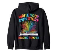 Profesor de Lectura escribe tu Propio Amante de los Libros de Cuentos Sudadera con Capucha
