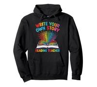 Profesor de Lectura escribe tu Propio Amante de los Libros de Cuentos Sudadera con Capucha