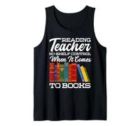 Profesor de Lectura sin Control de Estante Camiseta sin Mangas