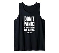 Profesor de Lengua Dual Camiseta sin Mangas