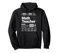 Profesor de Matemáticas Álgebra Geometría Cálculo Fórmula Aula Sudadera con Capucha