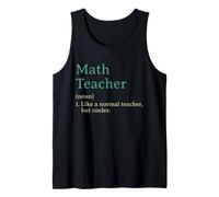 Profesor de matemáticas como un Maestro Normal Pero más Fresco Divertido Camiseta sin Mangas