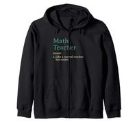 Profesor de matemáticas como un Maestro Normal Pero más Fresco Divertido Sudadera con Capucha