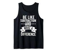 Profesor de matemáticas divertido ser como la resta y marcar la diferencia Camiseta sin Mangas