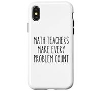 Profesor de Matemáticas Educación Divertida Resolución de Problemas Cita Profesor Carcasa para iPhone X/XS