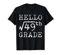 Profesor de matemáticas Hello Square Root of 49th 7th Grade Funny Camiseta
