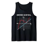 Profesor de matemáticas I Go Off on a Tangent, Divertido diseño de Humor matemático Camiseta sin Mangas