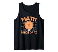 Profesor de Matemáticas Matemáticas Funny Math Is A Piece of Pi Camiseta sin Mangas