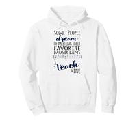 Profesor de Música Algunas Personas Sueñan Músicos Que enseño Mina Navy Sudadera con Capucha