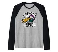 Profesor de Música I Speak Kazoo Funny Classroom Humor Camiseta Manga Raglan