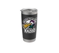 Profesor de Música I Speak Kazoo Funny Classroom Humor Vaso térmico de acero inoxidable de doble pared