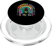 Profesor de música Que enseña música es mi Jam Rainbow Tie Dye PopSockets PopGrip para MagSafe