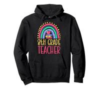 Profesor de Octavo Grado Bohemio Arco Iris Saludable estética Sudadera con Capucha
