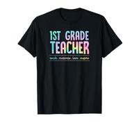 Profesor de Primer Grado Enseña Motivar Amor Inspirar Enseñanza Lema Camiseta