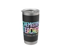 Profesor de química Enseña Motivar Amor Inspirar Enseñanza Lema Vaso térmico de acero inoxidable de doble pared
