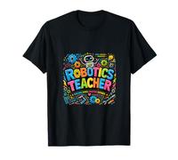 Profesor de robótica Stem Ingeniería Codificación Educación Diseño Camiseta