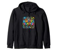 Profesor de robótica Stem Ingeniería Codificación Educación Diseño Sudadera con Capucha