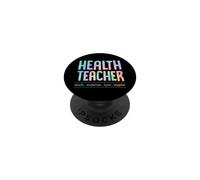 Profesor de Salud Enseña Motivar Amor Inspirar Enseñanza Lema PopSockets PopGrip Adhesivo