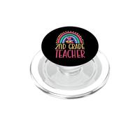 Profesor de Segundo Grado Bohemio Arco Iris Saludable estética PopSockets PopGrip para MagSafe