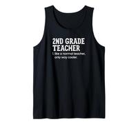 Profesor de Segundo Grado como un Maestro Normal Solo Camino más Fresco Camiseta sin Mangas