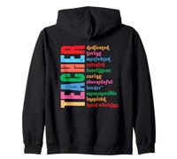 Profesor Dedicado Amor Motivado Creativo Inteligente Sudadera con Capucha