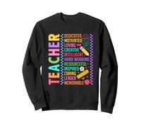 Profesor Dedicado Motivado Amor Creativo Inteligente Sudadera