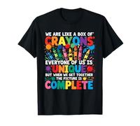 Profesor divertido, somos como una caja de crayones de regreso a la escuela Camiseta
