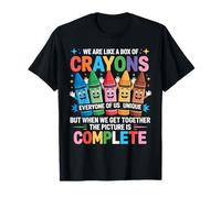 Profesor divertido, somos como una caja de crayones de regreso a la escuela Camiseta