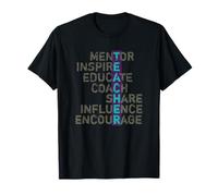 Profesor Educador Mentor Escuela Influencer Vintage Teacher Camiseta