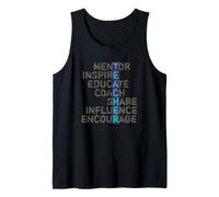 Profesor Educador Mentor Escuela Influencer Vintage Teacher Camiseta sin Mangas