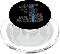 Profesor Educador Mentor Escuela Influencer Vintage Teacher PopSockets PopGrip para MagSafe