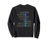 Profesor Educador Mentor Escuela Influencer Vintage Teacher Sudadera