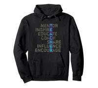 Profesor Educador Mentor Escuela Influencer Vintage Teacher Sudadera con Capucha