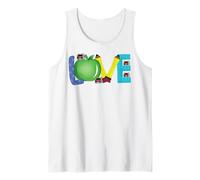 Profesor enseña Amor e inspira Divertidos Profesores Cita Hombres Mujeres Camiseta sin Mangas