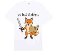 Profesor Fox Probamos En Dawn Test Day Coordinador Examen Final Comfort Colors Adult Heavyweight T-Shirt