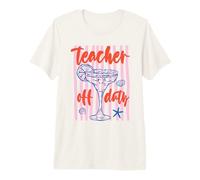 Profesor Fuera de Servicio Divertido Verano Vacaciones Profesora Margarita Camiseta Premium