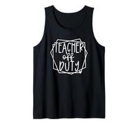 Profesor fuera de servicio, último día de vacaciones de verano, divertido Camiseta sin Mangas